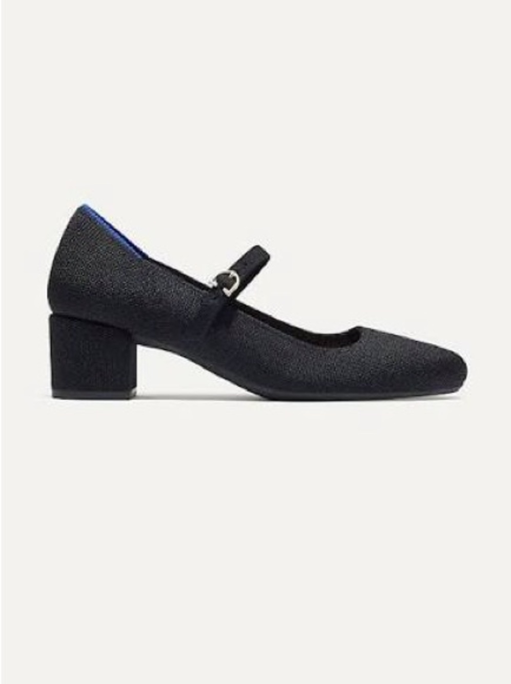 Rothy's Black Mary Jane Block Heel